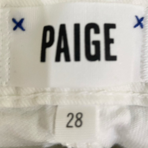 Paige skyline skinny crop lived in crisp white jean made in USA size 28 - Picture 12 of 13